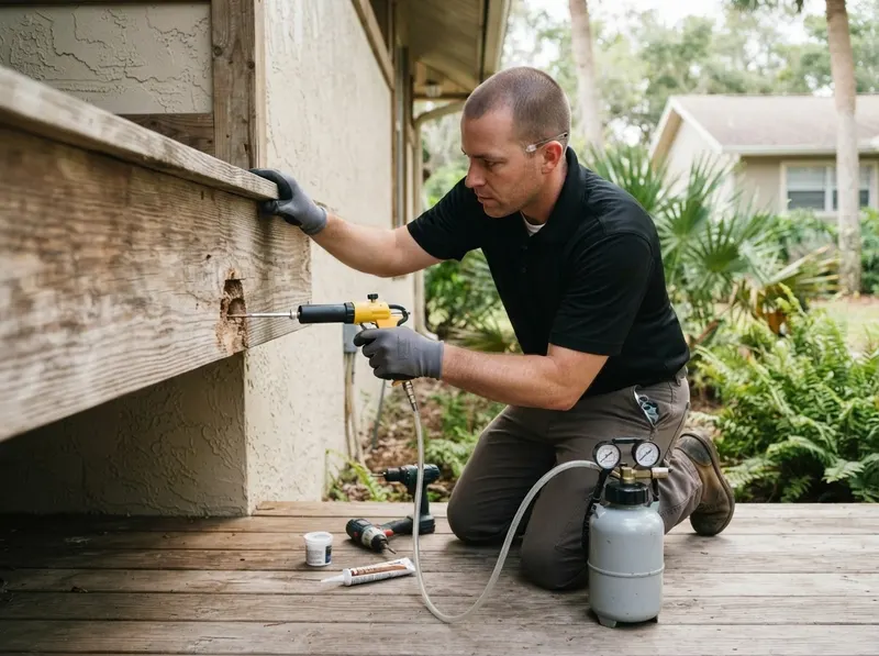 Drywood Termite Spot Treatments and Structural Remediation in Orlando, FL